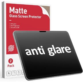 Ambison[2 Pack Matte Glass Screen Protector Compatible with iPad Air 11inch M2 2024(6th Generation) [Install Frame] Anti Glare&Fingerprint/Smooth as Silk/Tempered Glass Scratch-Resistant