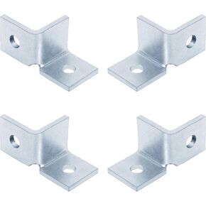 4 قطع (زوجين) تركيب جناح زاوية واحدة 2 فتحة لقناة تبختر 1-5/8 بوصة، قبول مسمار 1/2 بوصة، سمك 5.7 مم، مجلفن كهربائيًا in Kuwait