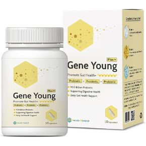 Synbiotic for Gut Health | 3-in-1 Daily Prebiotic, Probiotic, Postbiotic for Digestive Health, Bloat Support, Immune Support | 30 Capsules