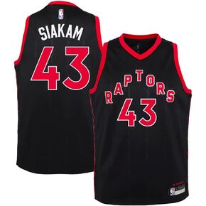 Outerstuff Pascal Siakam Toronto Raptors #43 Youth 8-20 Black Red Statement Edition Swingman Jersey