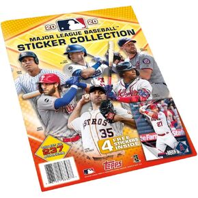 2020 Topps MLB Baseball Sticker Collection Album (includes 4 starter stickers inside)