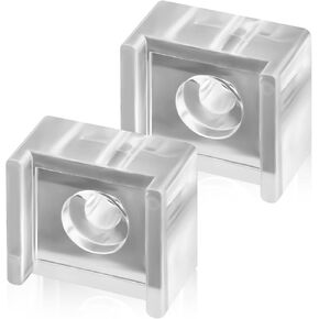 2pcs Sliding Shower Door Finger Pull, Clear Acrylic Glass Sliding Door Bumpers Shower Door Replacement Parts for Alumax Framed Shower Door and Towel Bars