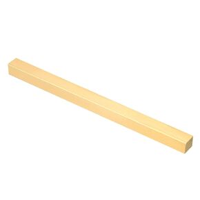 PATIKIL 5/8 x 5/8 x 6" H59 Brass Square Bar, Solid Square Mill Stock for Crafting Maintenance Electrical Architectural Decoration, Brass