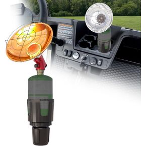 Golf Cart Heater with Adjustable Cylinder Cup Holder (Gas Cylinder NOT Included), Outdoor Heater 5500BTU for Most Golf Cart EZGO, Yamaha & Club Car, Upgraded 16oz Propane Tank Holder Included