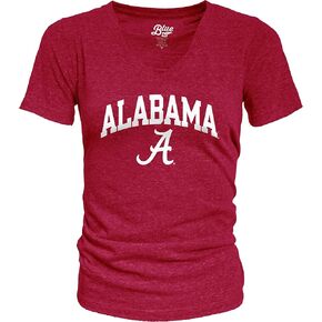 Blue 84 Women's Alabama Crimson Tide Heathered Team Color Confetti T Shirt