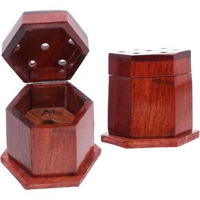 2pcs Incense Burner Wooden Charcoal Cone Burner Insence Burner Incense Tower Burner Incense Stick Holder Incense Tray Ash Burner Incense Holder Mahogany Vintage Incense Plate