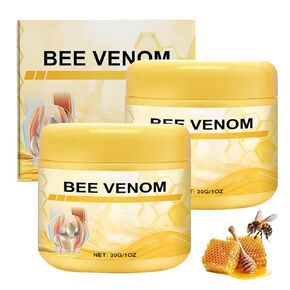 2PCS Bee Venom Advanced Joint and Bone Cream,Bee Venom Cream, Bee Venom Professional Joint Cream, Advanced Bee Propolis Joint Cream, for Neck, Waist, Back, Hands, Feet and Legs