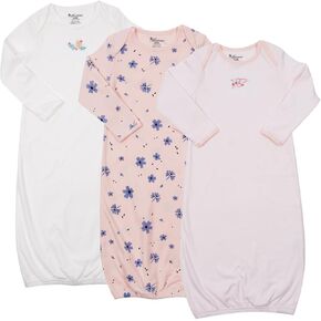 Newborn Unisex Baby Boys Girls Cartoon Sleeper Gown Long Sleeve Nightgown Sleepsuits with Hats, 0-3/0-6 Months in Saudi Arabia