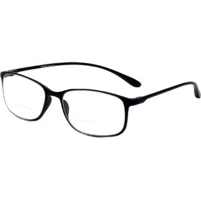 Calabria 720CB Flexie Round Square Bifocal Reading Glasses Men/Women Bi-focal Readers Flexible Lightweight Durable TR-90