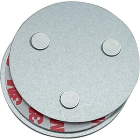 meioro Magnetic Smoke Detector Installation Tool,Quick and Easy Fastening Ceiling Mounted Kit for Smoke Alarm Ø 70mm,No Need Drill 10 Seconds Install Smoke Sensors(2 pcs)