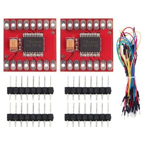 2PCS TB6612FNG Dual Motor Driver Module DC Stepper Motor Drive Control Board for Arduino Microcontroller with Jump Wire