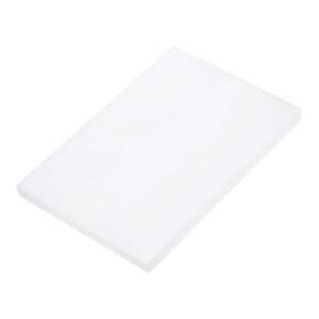 DMiotech 6 x 8 x 3/8 Inch Plastic UHMW Sheets, Ultra High Molecular Weight Polyethylene, Opaque White Polyethylene Board for Automotive, Chemical, Manufacturing, DIY Home Kitchen