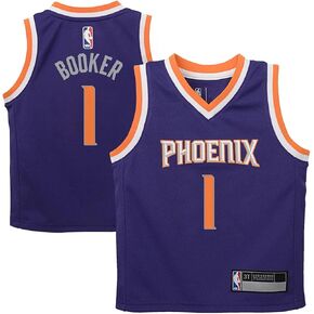جيرسي لاعب Devin Booker Phoenix Suns NBA للجنسين - الأطفال الصغار 2-4 إصدار أرجواني (as1، العمر، 2_سنة) in Saudi Arabia