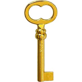 (KY-1L) Hollow Barrel Antique Skeleton Key for Some Old jewelry and Trinket Boxes (1 Pcs)