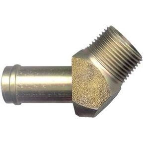 Steel Barb 45 Degree Male Pipe Fitting 5/8" Hose ID x 1/2" NPT Male MIP MPT BREWING WINE BEER SYRUP WATER FUEL AIR OIL GAS WELDABLE