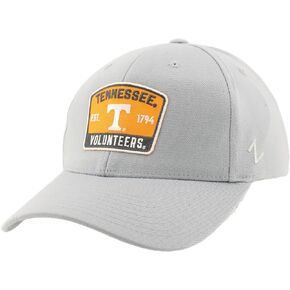 ZHATS Men's Standard NCAA Officially Licensed Fitted Hat ZH Patch Switchback Light Gray, Grey, Medium
