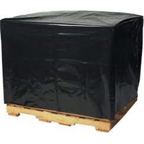 Farm Plastic Supply - Black Pallet Covers - 3 Mil - (55" x 53" x 75") - Heavy Duty Construction Grade Strength Pallet Bags, Pallet Covers, Polyethylene Pallet Bags, and Pallet Storage (25 Pack)