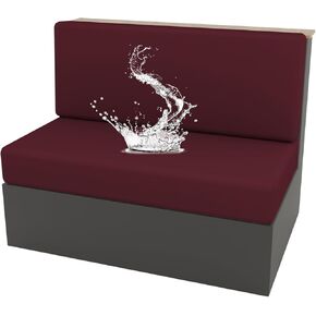 أغطية وسائد RV Dinette أغطية وسائد مقعد العربة أغطية منزلقة من حرير الحليب مقاومة للماء مجموعة من 1/2، غطاء أريكة RV غطاء مقعد غطاء مقعد Loveseat غطاء أريكة مضاد للانزلاق - أحمر||مجموعة من 1
