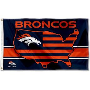 WinCraft Denver Broncos Nation USA American Country 3x5 Flag