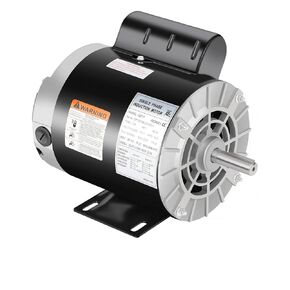 GCCSJ Air Compressor Motor, 1HP Electric Motor Single Phase 3450 RPM, 115/230V 56 Frame Commercial-Duty CCW Rotation