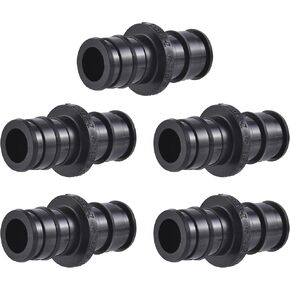 SharkBite 1/2 Inch Poly Expansion Coupling for PEX-A Pipe, Pack of 5, Plastic Plumbing Fittings, Plastic Coupling for PEX-A Tubing, UA008A5