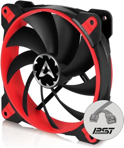ARCTIC BioniX F120-120 mm Gaming Case Fan with PWM Sharing Technology (PST), Very Quiet Motor, Computer, 200–1800 RPM - Red in Saudi Arabia