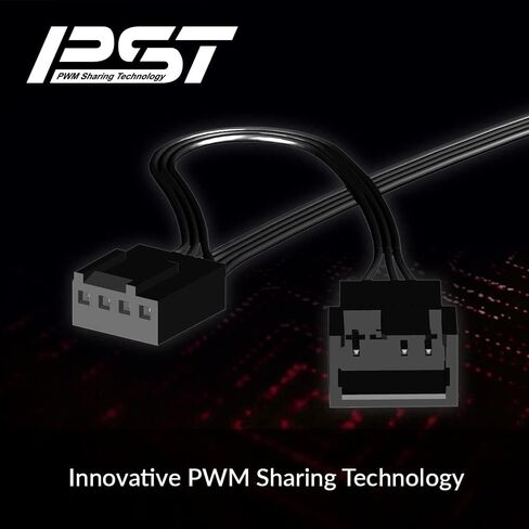 ARCTIC BioniX F120-120 mm Gaming Case Fan with PWM Sharing Technology (PST), Very Quiet Motor, Computer, 200–1800 RPM - Red in Saudi Arabia