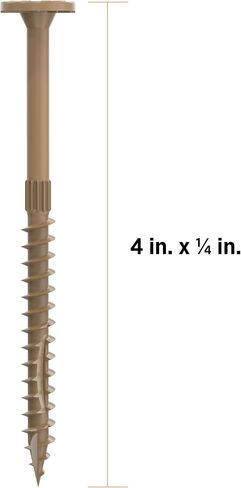 برغي هيكلي برأس مسطح متعدد الأغراض 1/4 بوصة - 4 بوصة × 1/4 بوصة - 250 قيراط (CAMO 360209) in Kuwait