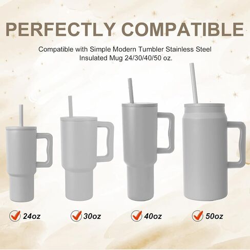 2pcs Replacement Stopper Compatible with Simple Modern Kids 40 oz 30 oz Tumblers with Handle, Silicone Water Bottle Top Accessories Cup Lid Seal Gaskets Travel Mug Replacement Parts (Gray) in Saudi Arabia
