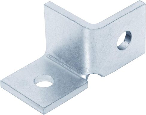 4 قطع (زوجين) تركيب جناح زاوية واحدة 2 فتحة لقناة تبختر 1-5/8 بوصة، قبول مسمار 1/2 بوصة، سمك 5.7 مم، مجلفن كهربائيًا in Kuwait