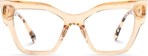 Zeelool Unique Cat Eye Glasses Frame for Women with Non-prescription Clear Lens Yasmin ZJGA272122 in Saudi Arabia