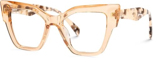 Zeelool Unique Cat Eye Glasses Frame for Women with Non-prescription Clear Lens Yasmin ZJGA272122 in Saudi Arabia