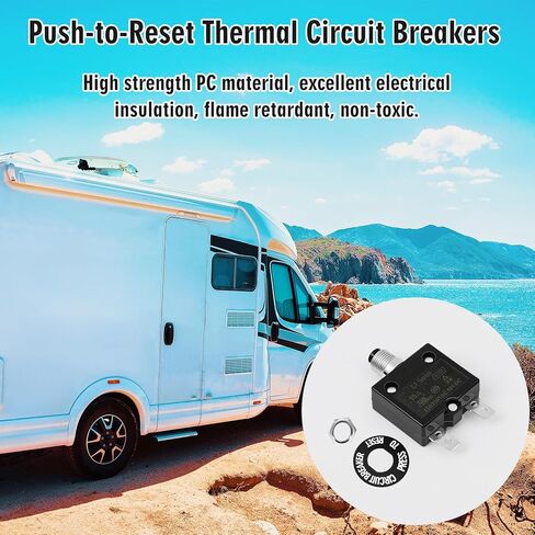 10 مجموعة 15amp قاطع زر كهربائي 125/250 فولت تيار متردد 50 فولت تيار مستمر واقي حراري من الحمل الزائد سلسلة L1 مع إعادة تعيين يدوي قطاع دارة حرارية L1-15A in Kuwait