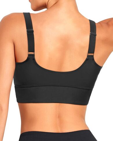 Women Sports Bra Swim Tops - Crop Bikini Top Supportive Bathing Suit Top Swimwear in Kuwait