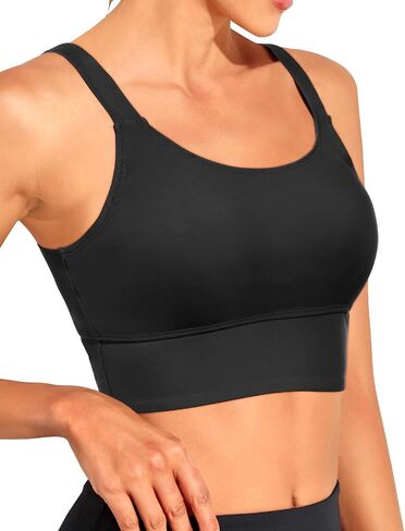 Women Sports Bra Swim Tops - Crop Bikini Top Supportive Bathing Suit Top Swimwear in Kuwait