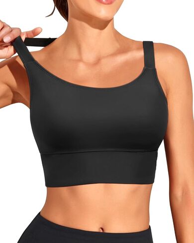 Women Sports Bra Swim Tops - Crop Bikini Top Supportive Bathing Suit Top Swimwear in Kuwait