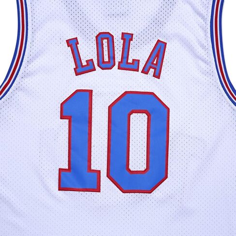 قمصان كرة السلة للشباب رقم 10 قمصان Lola Space للأولاد والبنات ملابس حفلات الهيب هوب في التسعينيات in Kuwait
