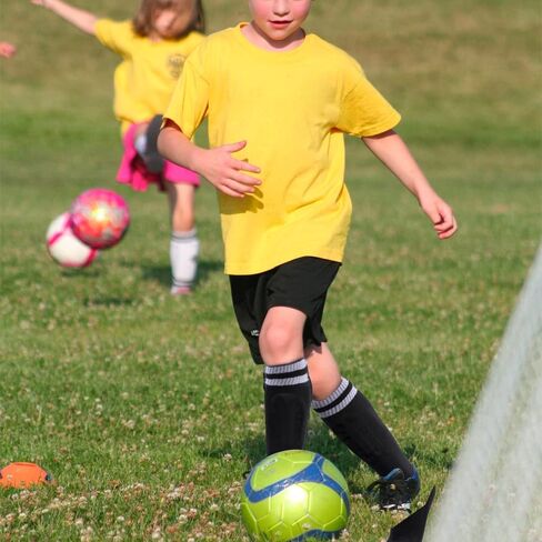 Kids Toddler Soccer Shin Guards 2 Pairs Soccer Shin Pads Lightweight & Breathable Protective Equipment for 3-5 Years Old Boys Girls Children Teenagers Football Games Reduce Injuries & Shocks in Kuwait