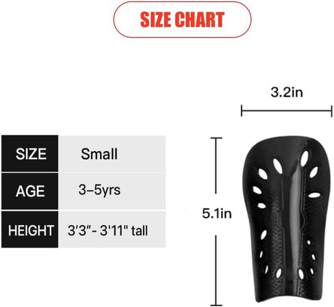 Kids Toddler Soccer Shin Guards 2 Pairs Soccer Shin Pads Lightweight & Breathable Protective Equipment for 3-5 Years Old Boys Girls Children Teenagers Football Games Reduce Injuries & Shocks in Kuwait