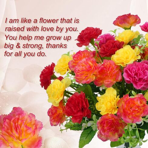 4 Bundles Artificial Flowers, 40 Heads Artificial Carnation Bouquets Silk Flowers Arrangements Cemetery Flowers for Grave Wedding Home Party Centerpiece Vase Autumn Decor in Saudi Arabia