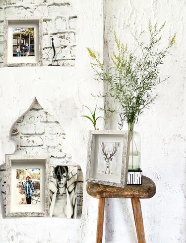 Wooden 4x6 Small Shadow Box Frame Black Picture Frames Glass Surfaces Internal Depth 0.6 inches for Wall Or Tabletop（4 Pack） in Kuwait