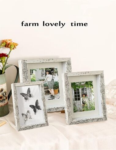 Wooden 4x6 Small Shadow Box Frame Black Picture Frames Glass Surfaces Internal Depth 0.6 inches for Wall Or Tabletop（4 Pack） in Kuwait