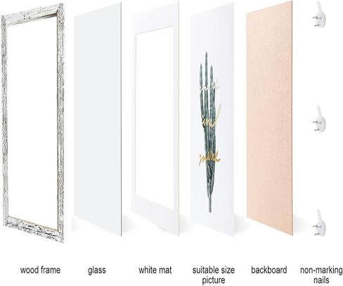 Wooden 4x6 Small Shadow Box Frame Black Picture Frames Glass Surfaces Internal Depth 0.6 inches for Wall Or Tabletop（4 Pack） in Kuwait