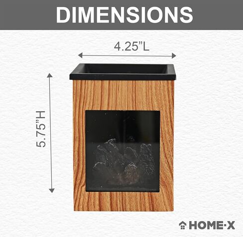 جهاز تسخين شمع الموقد المتوهج من هوم إكس، مذيب شمع كهربائي للشمع المعطر، موقد شمع الشمع بتصميم ريفي، مذيب روائح تارت الشمع، مثالي لعطر المنزل والديكور، خشب الفاكهة in Kuwait