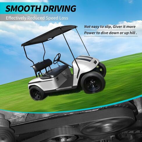 حزام محرك قابض عربة الجولف 10L0L وحزام مولد المبتدئين يناسب EZGO TXT RXV 2010-UP مع محرك W/Kawasaki، OEM # 618630، 606138، 16548G1 in Saudi Arabia