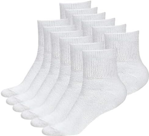 Health Support Men & Women Diabetic Ankle Circulatory Cotton Socks, Non-binding & Loose Fit in Saudi Arabia