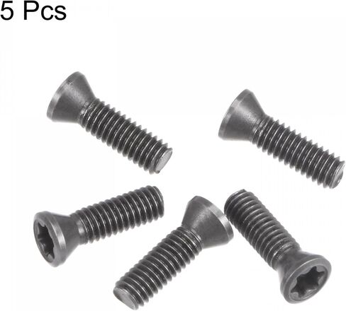 uxcell M3.5x10-D5.3 Torx Set Screws, Carbon Steel, for Replaces Carbide Insert CNC Lathe Turning Tool Holder, 5Pcs in Saudi Arabia