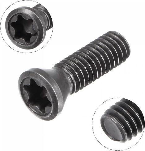 uxcell M3.5x10-D5.3 Torx Set Screws, Carbon Steel, for Replaces Carbide Insert CNC Lathe Turning Tool Holder, 5Pcs in Saudi Arabia