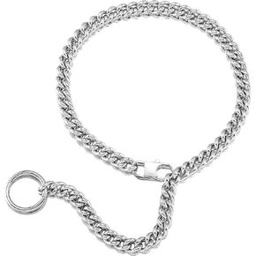 Granny Chic Fashion Silver Tone 316L Stainless Steel Necklace Women Men Long Curb Chain Choker Rapper Necklace 18 to 30 inches