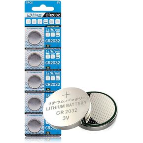 Cotchear CR2032 Lithium Batteries, 5Pack 2032 Battery 3V Lithium Battery BR2032 DL2032 ECR2032 CR 2032 for Car Remote Controls,Watch,Toys